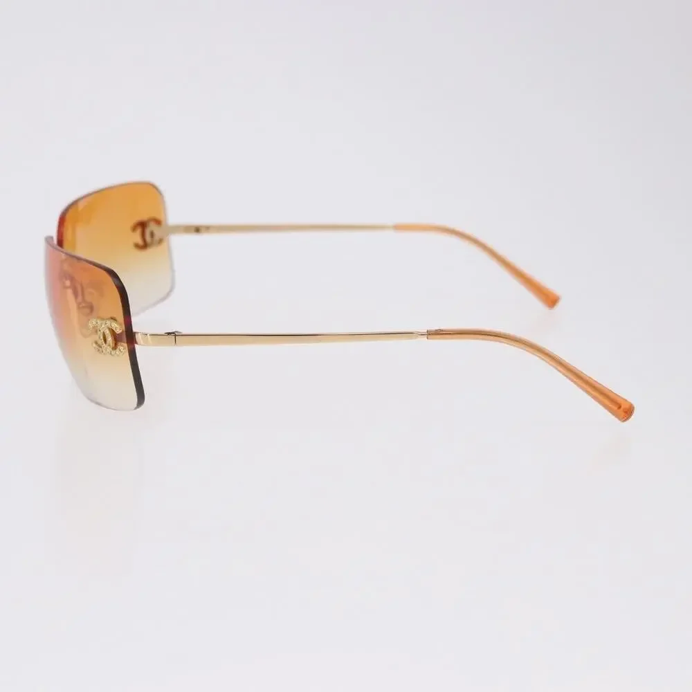 Chanel CC Metal Sunglasses Gold